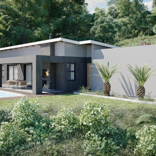 Hidden Hills Estate - Single Story Render